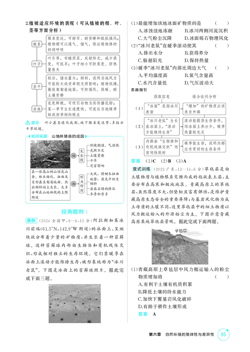 《1_第六章　自然环境的整体性与差异性_2026版教学资源包_202653高考总复习A版_湖南版_2026版.湖南版.选考总复习.地理.5·3A版_第六章自然环境的整体性与差异性_2_精讲册PDF》第3页预览