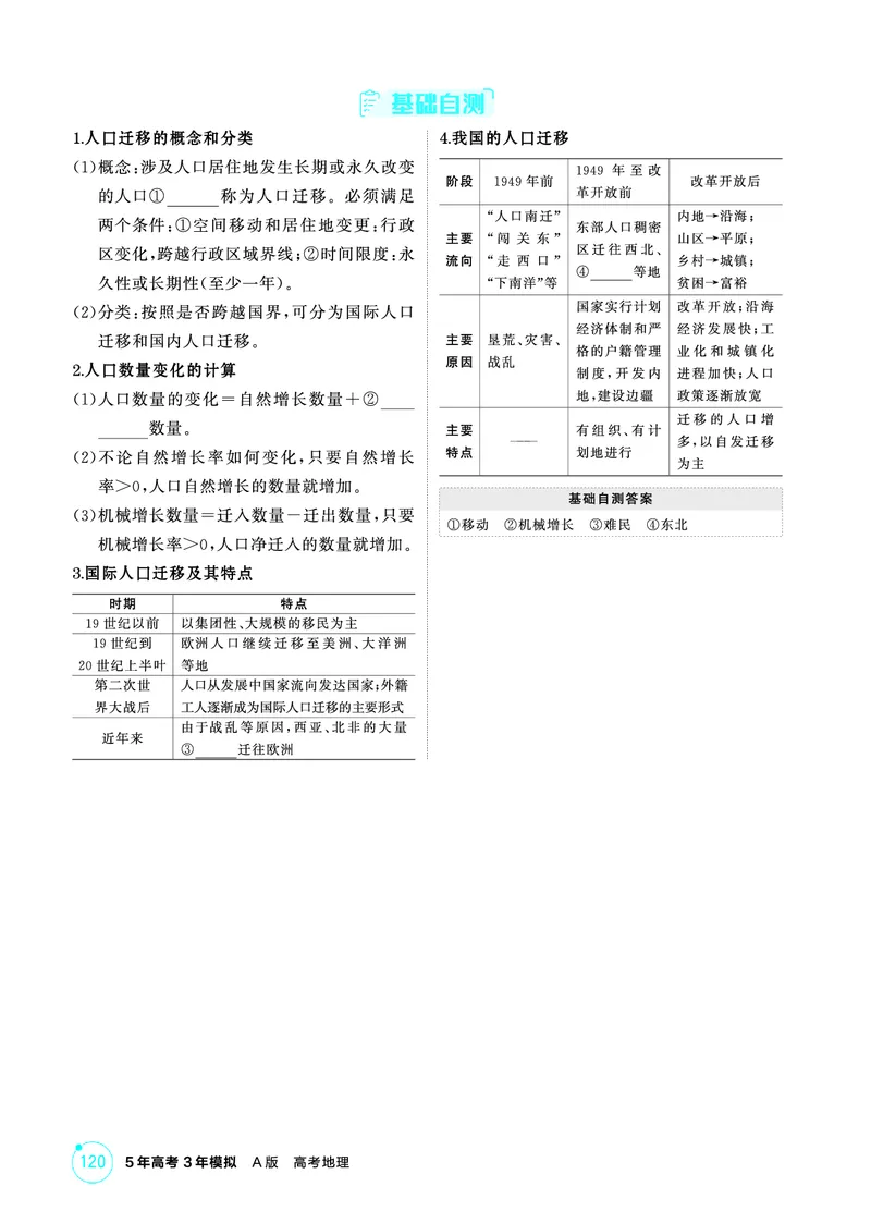 《1_第七章　人口与地理环境_2026版教学资源包_202653高考总复习A版_山东版_2026版.山东版.选考总复习.地理.5·3A版_第七章人口与地理环境_2_精讲册PDF》第4页预览