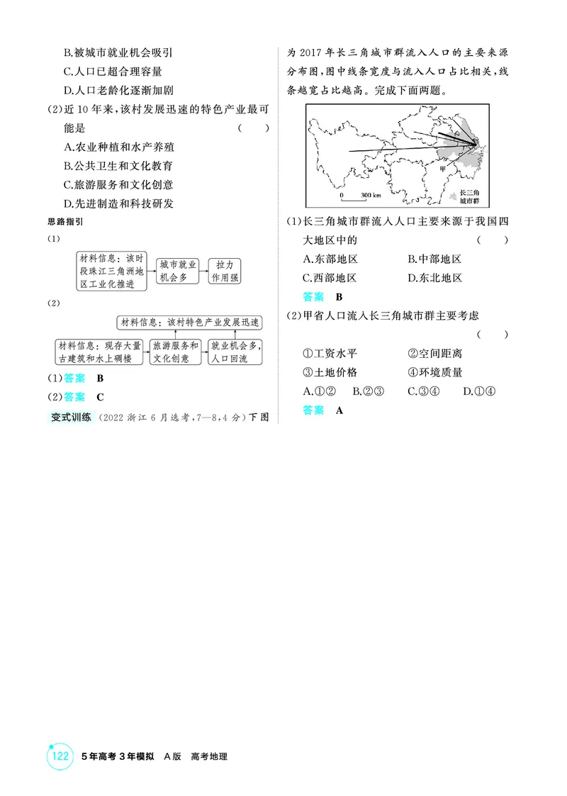《1_第七章　人口与地理环境_2026版教学资源包_202653高考总复习A版_山东版_2026版.山东版.选考总复习.地理.5·3A版_第七章人口与地理环境_2_精讲册PDF》第6页预览
