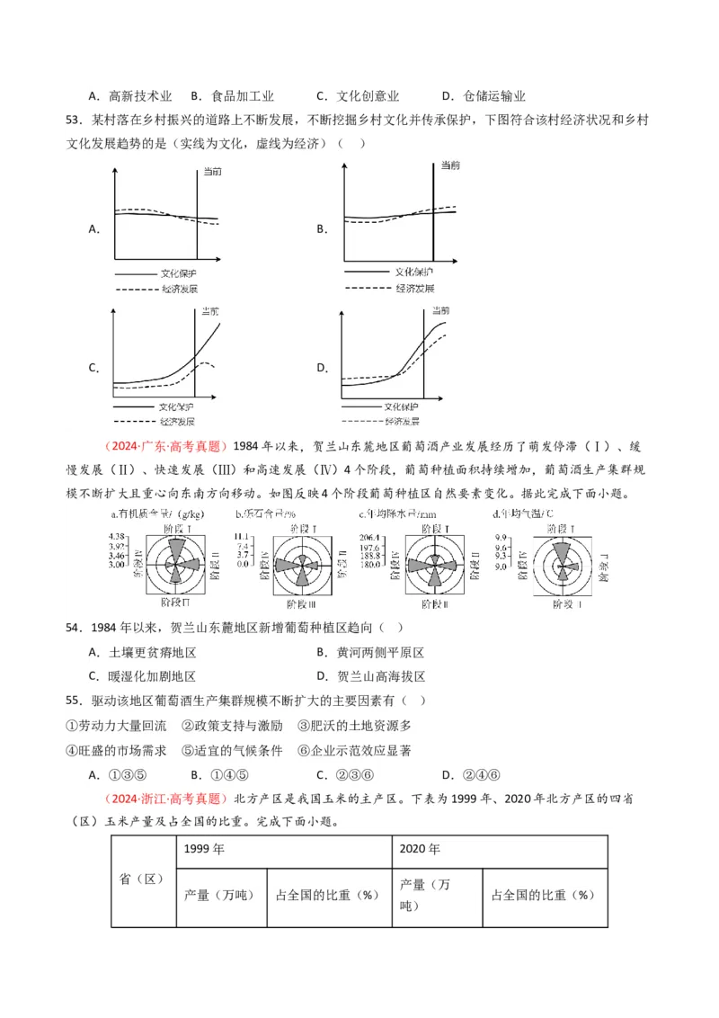 《专题10农业（全国通用）（学生版）_地理_2026年-地理高考专项复习_十年（2016-2025）高考地理真题分类汇编（全国通用）-G15》第10页预览