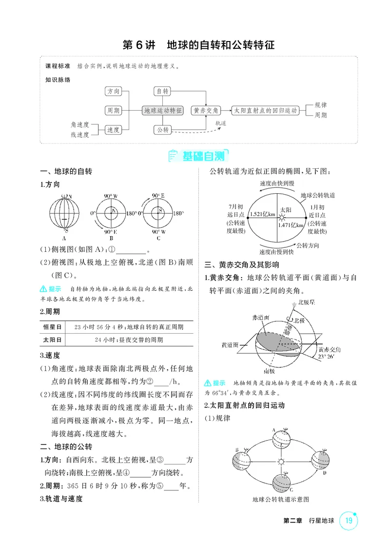 《1_第二章行星地球_2026版教学资源包_202653高考总复习A版_江苏版_2026版.江苏版.选考总复习.地理.5·3A版_图书电子资源_第二章行星地球_2_精讲册PDF》第6页预览