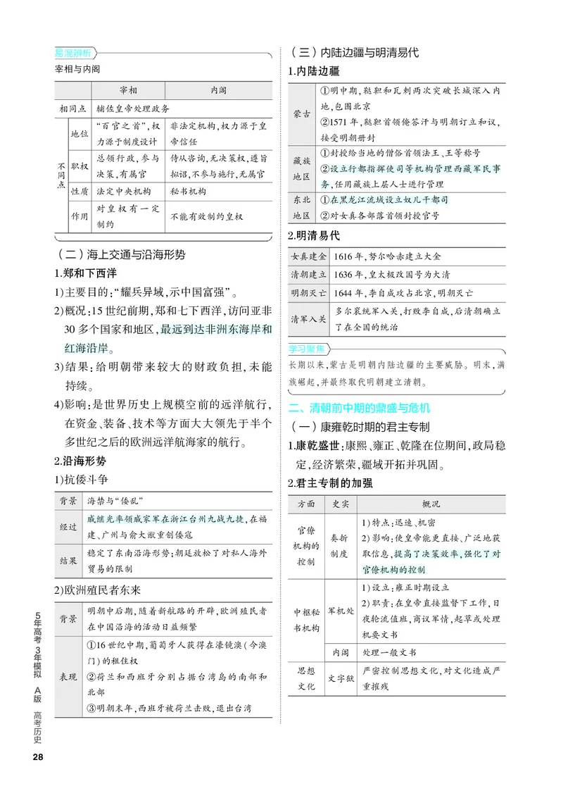 《2_知识讲解-04-第四单元　明清中国版图的奠定与面临的挑战_2024版教学资源包_2024版.新高考版历史.5·3A版_4_第四单元明清中国版图的奠定与面临的挑战_4_PDF教参电子书》第2页预览