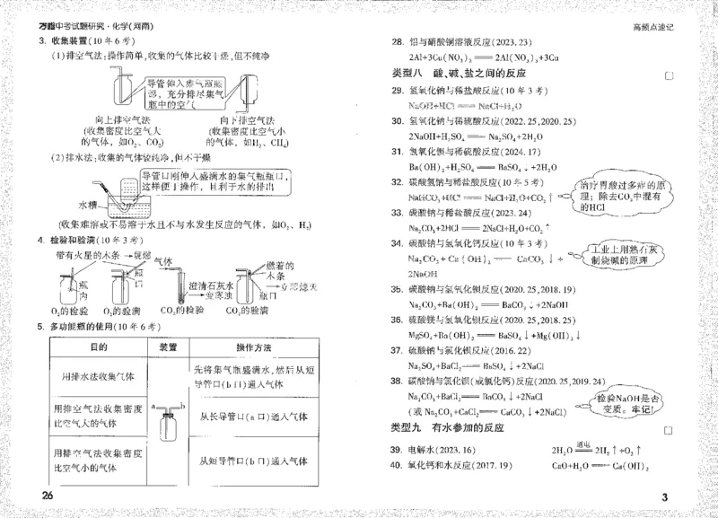 《高频点速记A4小册子_2026版《万维中考试题研究》多省合集_2026版《万唯中考-试题研究》河南语数英物化道历_2026万唯中考试题研究河南化学》第5页预览
