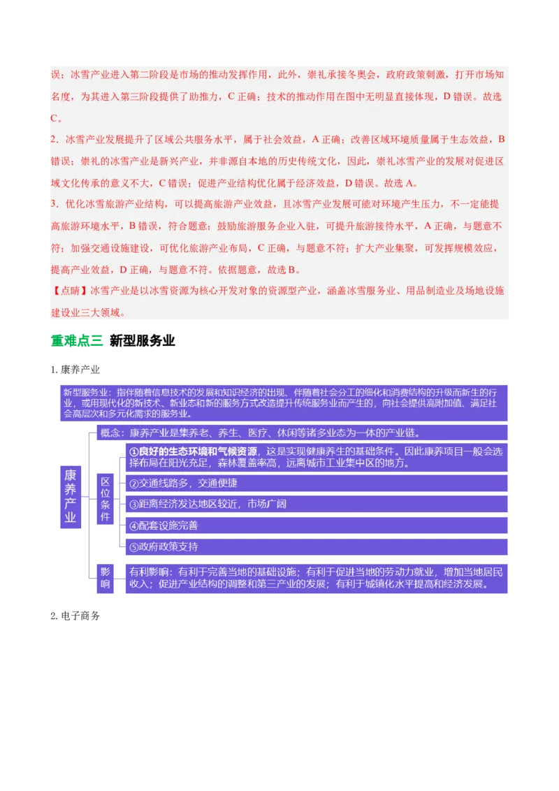 《专题25新型服务业（重难专练）（全国通用浙江专用）（教师版）_地理_2026年-地理高考专项复习_2026年高考地理重难点讲义专练（新高考通用）-G102_2026版》第8页预览