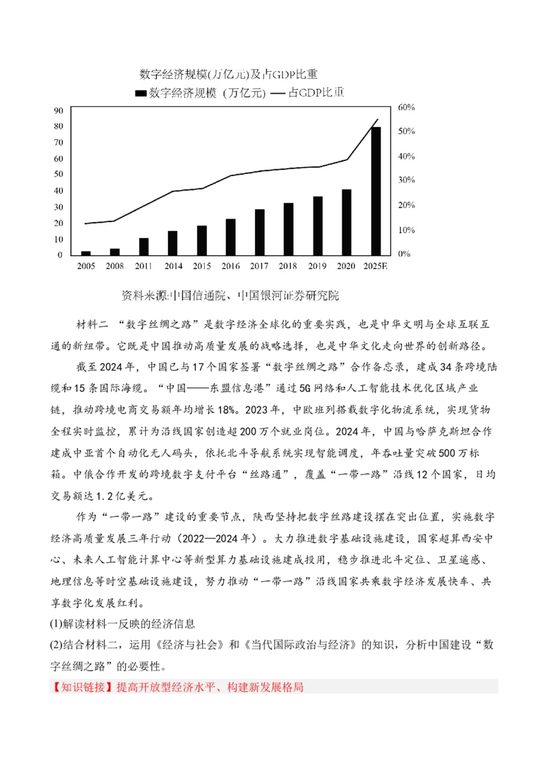 《专题03一带一路（时政题集）（学生版)-10页_zheng治_2026年-政治高考专项复习_2026年高考政治时政题集+应试手册-G395_资料》第3页预览