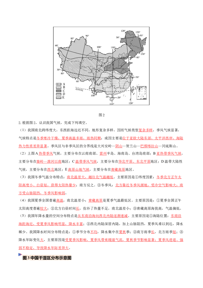 《专题15中国的自然环境（填图速记）（教师版）_地理_2027年高考地理专项复习_42027年高考地理区域填图速记与演练手册（全国通用）》第3页预览