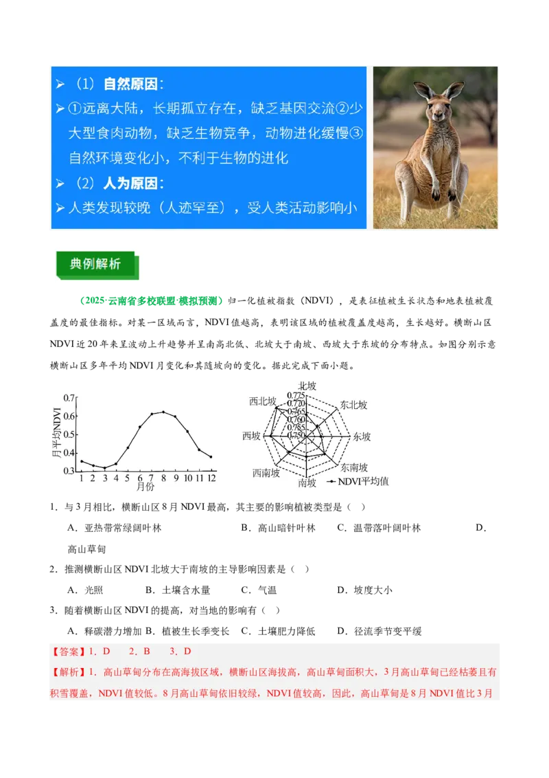 《专题18生物与环境（重难专练）（全国通用）（教师版）_地理_2026年-地理高考专项复习_2026年高考地理重难点讲义专练（新高考通用）-G102_2026版》第7页预览