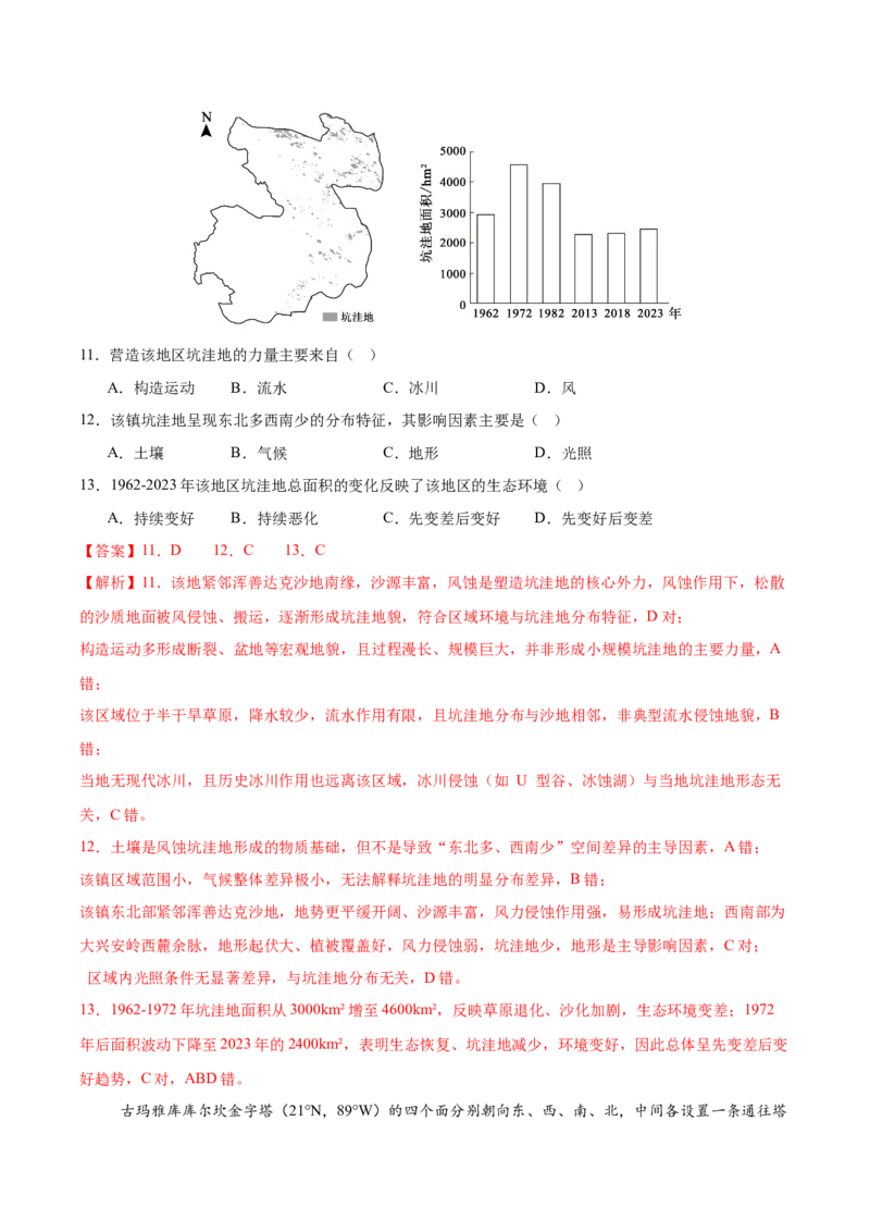 《2026届高考地理第三次模拟考试练习卷（新高考通用02，16+3）（教师版）_地理_2027年高考地理专项复习_32027年高考地理热点话题模拟预测卷》第6页预览