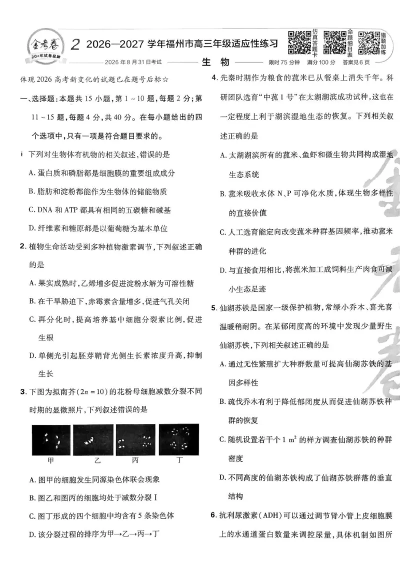 《试题册_652027《天星教育•金考卷特快专递》（第1-3期）（高考）（9科全）_2027《天星教育•金考卷特快专递》（第3期）（高考）（9科全）_383》第10页预览