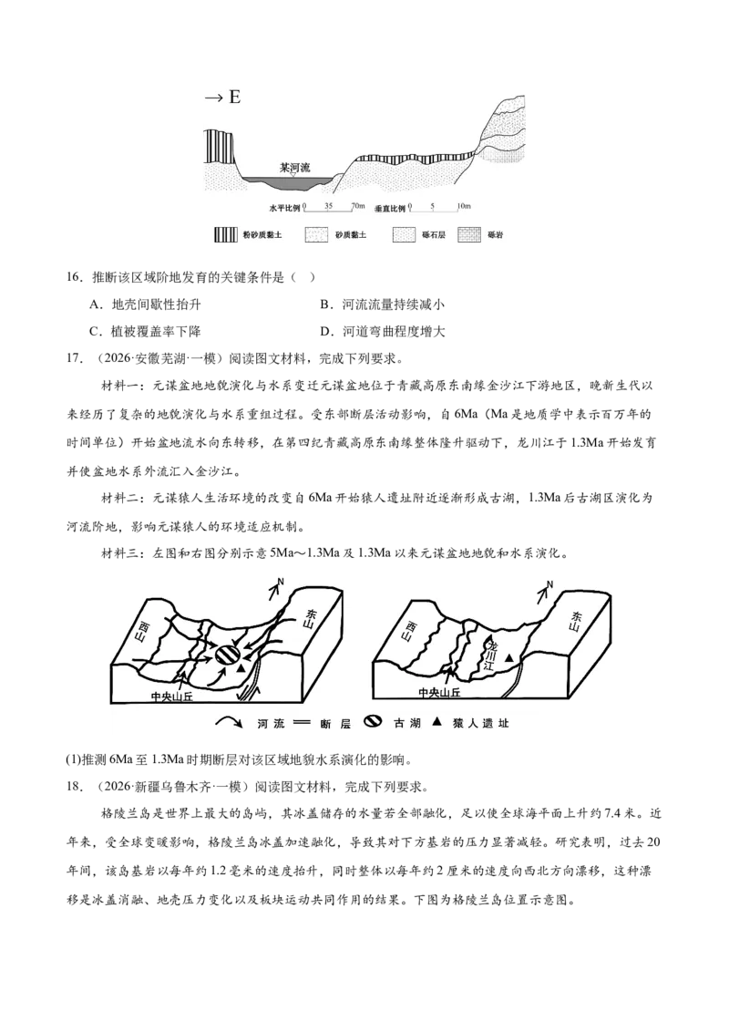 《专题04地表形态的塑造（4大考点）（学生版）(1)_地理_2027年高考地理专项复习_2026年高考地理一模试题分类汇编（新高考通用）-G178_2026版》第6页预览