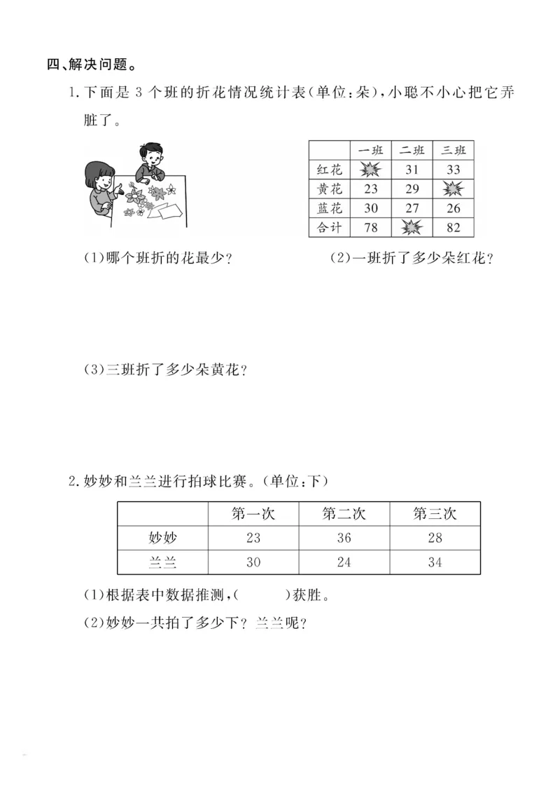《二上数学周末小练习，共15周_2年级上册同步教辅_2上-数学_二上数学-单元卷+月考卷人教》第2页预览