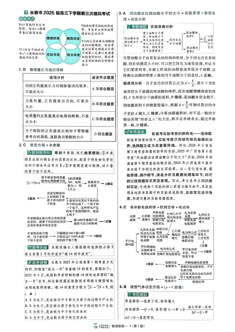 《6维解析册_652027《天星教育•金考卷特快专递》（第1-3期）（高考）（9科全）_2027《天星教育•金考卷特快专递》（第2期）（高考）（9科全）_917》第4页预览
