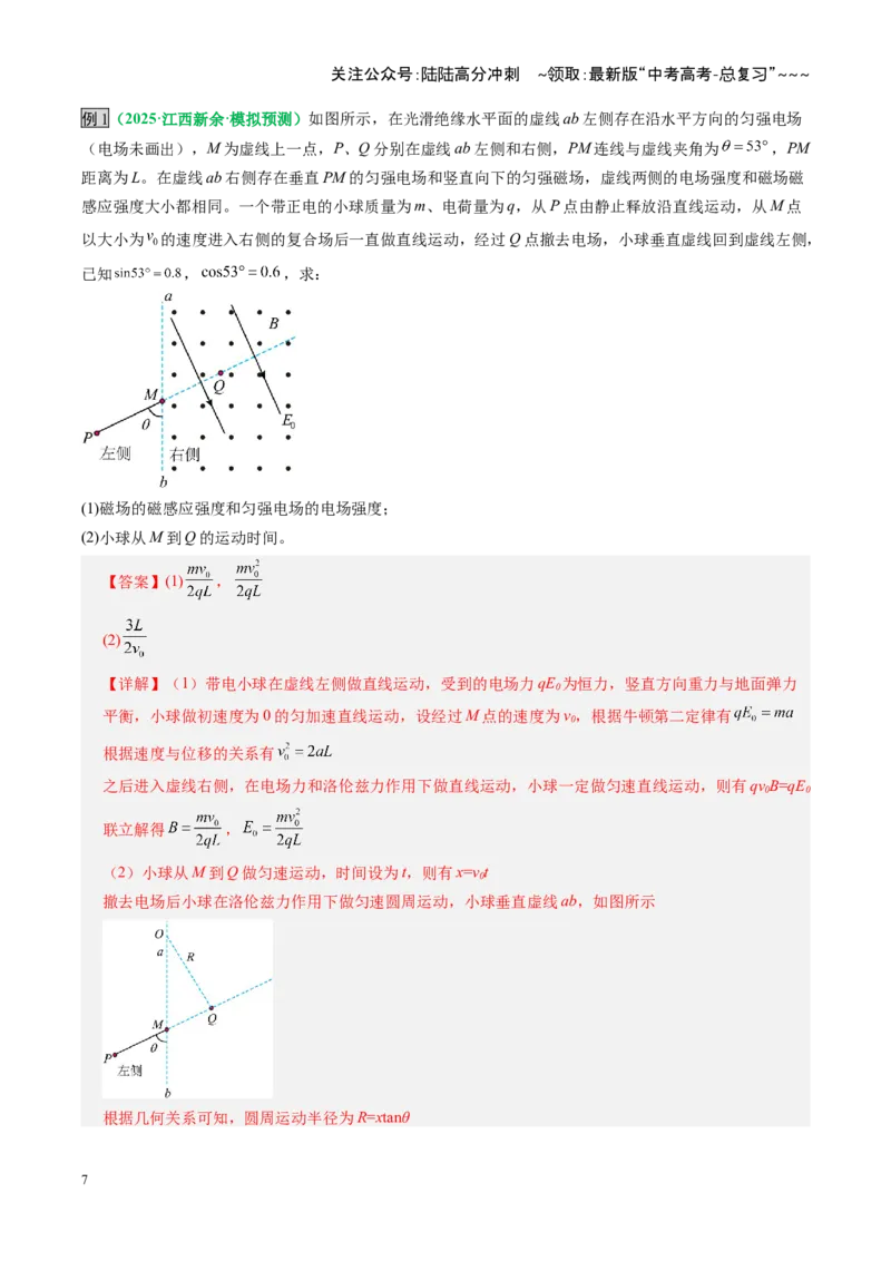 《第50讲带电粒子在叠加场中的运动（复习讲义）（全国通用）（教师版）_04-物理-高考总复习_一轮复习_2026年-物理高考一轮复习_2026年高考物理一轮复习讲义+练习+课件（新教材新高考）-G55》第7页预览