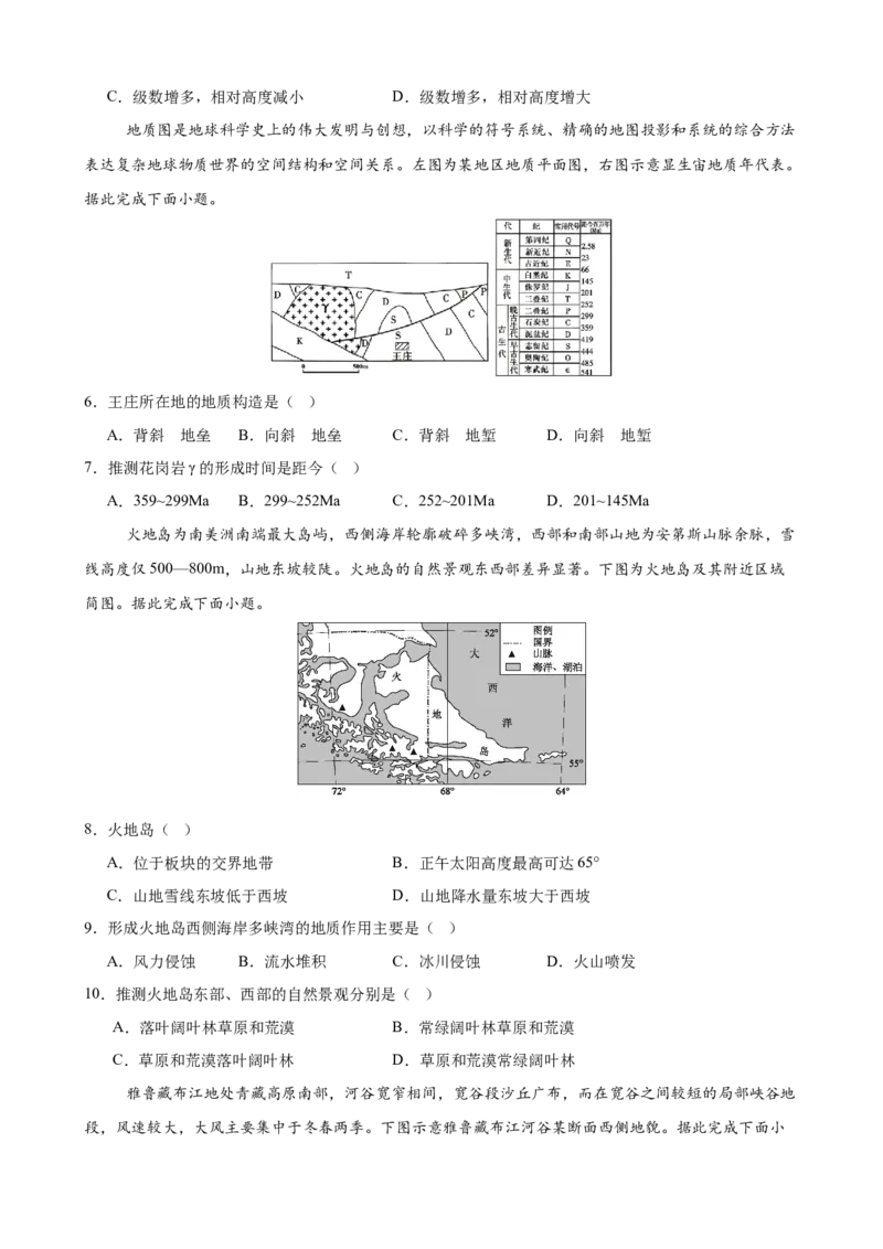 《《地表形态的塑造》专题训练_地理_2027年高考地理一轮_52027届高考地理一轮核心素养复习课件》第2页预览