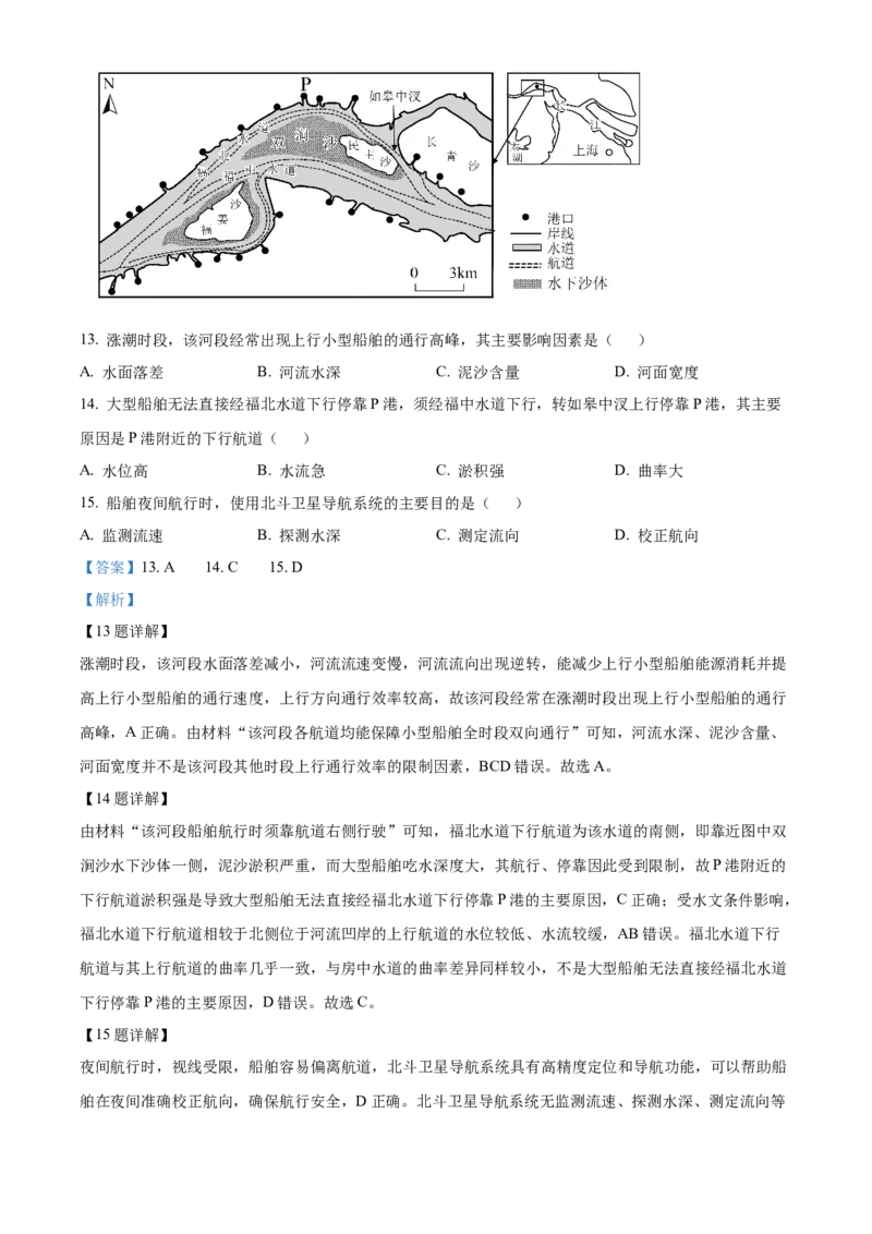 《2025年山东高考地理真题（解析版）(1)_地理_2027年高考地理专项复习_2008年-2026年地理高考真题-G427_2025年高考_2025年高考山东卷地理高考真题解析（参考版）》第7页预览