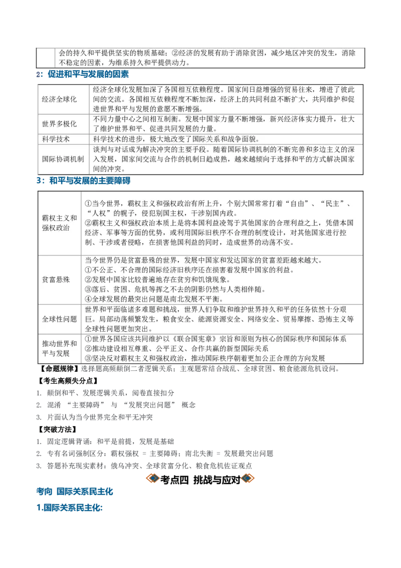 《专题02世界多极化（知识清单）（全国通用）（学生版）_zheng治_2027年高考政治一轮_2027年高考政治一轮复习知识清单（全国通用）-G56_2027版》第7页预览