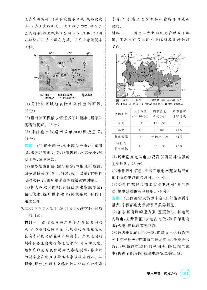 《1_第十三章　区域合作_2026版教学资源包_202653高考总复习A版_湖南版_2026版.湖南版.选考总复习.地理.5·3A版_第十三章区域合作_1_精练册PDF》第7页预览