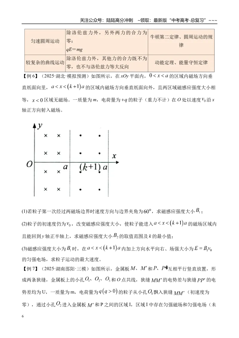 《第56讲带电粒子在复合场中的运动-（讲义）（学生版）_04-物理-高考总复习_一轮复习_2026年-物理高考一轮复习_2026年高考物理一轮复习精讲精练-G367_资料》第6页预览