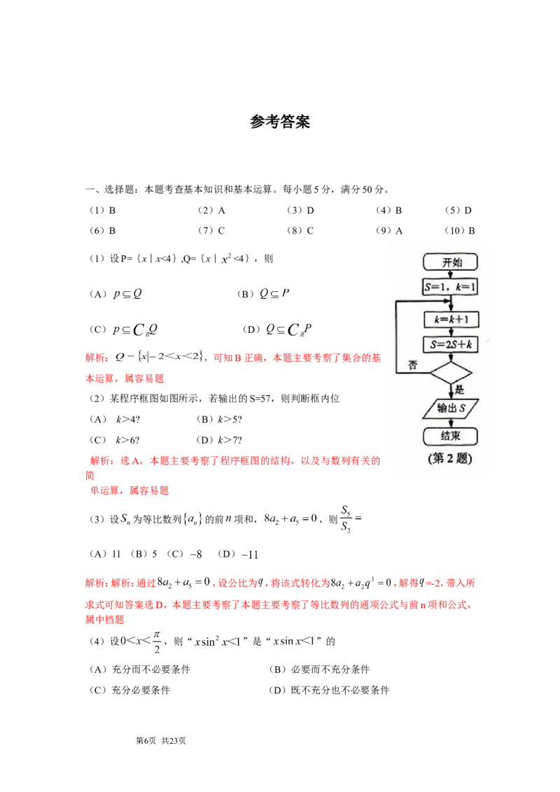 《2010年浙江高考数学(理科)试卷(含答案)_高考一二三轮复习_数学_2027年高考数学专项复习更新中_2008年-2026年数学高考真题-G427_2008-2020年高考_2008-2020年_地方卷_地方卷高考理科数学》第6页预览