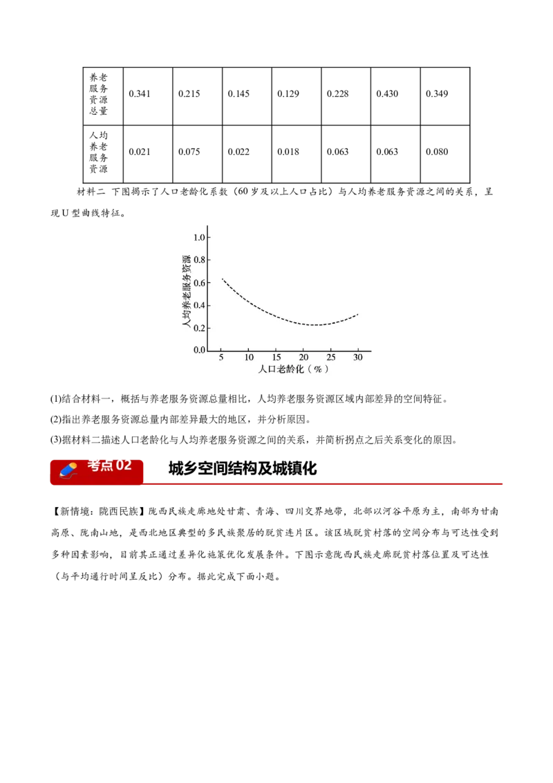 《专题06人口与城乡发展（3大考点）（学生版）(1)_地理_2027年高考地理专项复习_2026年高考地理二模试题分类汇编（黑吉辽蒙专用）-G295_2026版》第4页预览