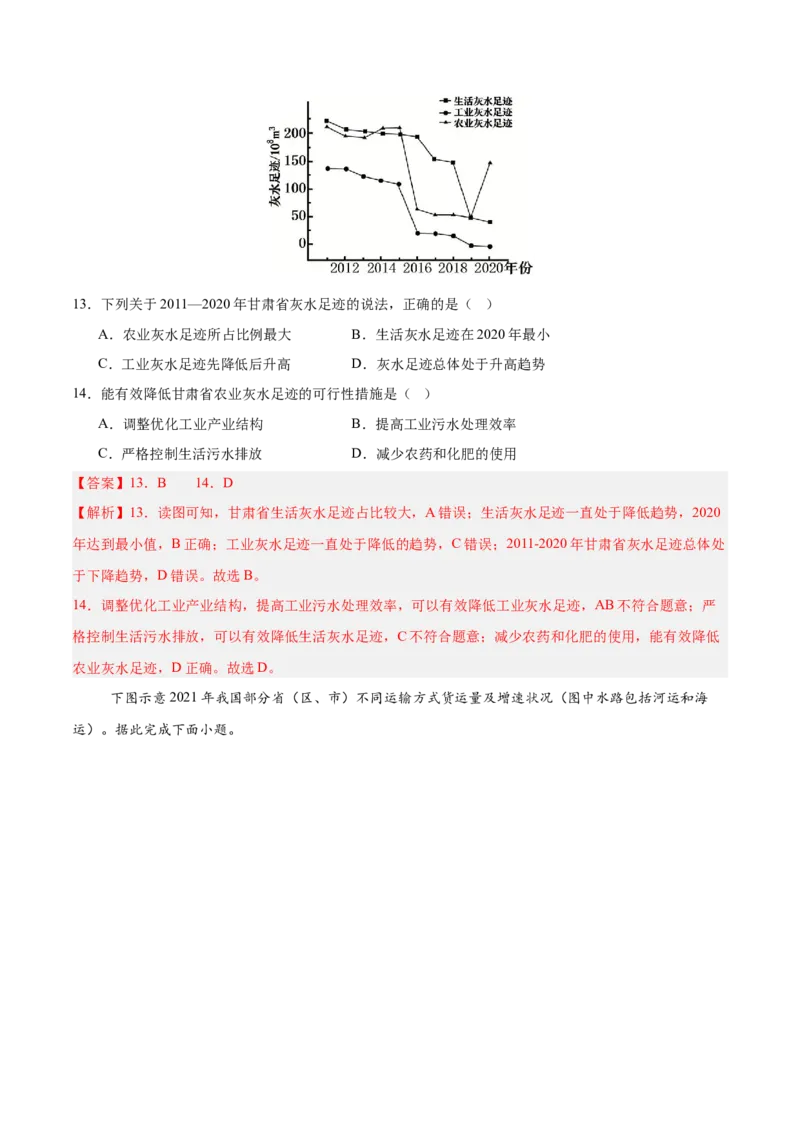 《地理一模保分卷02（浙江专用）（全解全析）_地理_2026年-地理高考专项复习_2026年高考第一二三次模拟考试地理-G181_高考地理第一次模拟卷23套_2026版_地理一模保分卷02（浙江专用）》第7页预览