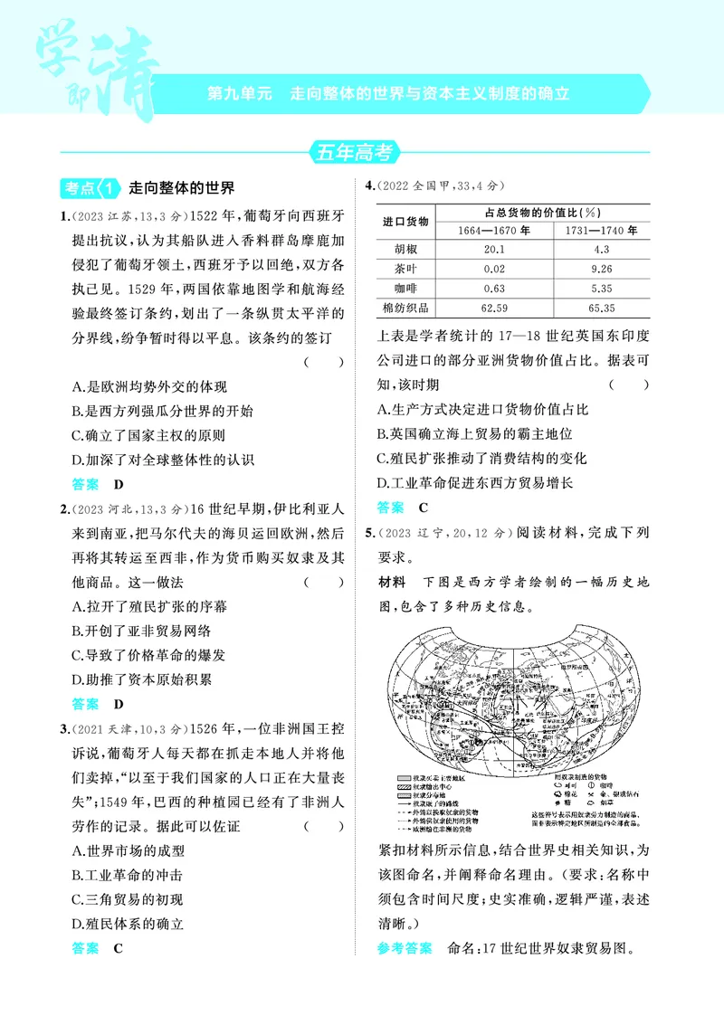 《2_6.2025版53A版新高考版练习册教师用书PDF_2025版教学资源包_（总复习系列）2025版《5年高考3年模拟》新高考版A版（⭐全科）_2025版.新高考版.选考总复习.历史.5·3A版_4_PDF教参电子书_596》第1页预览