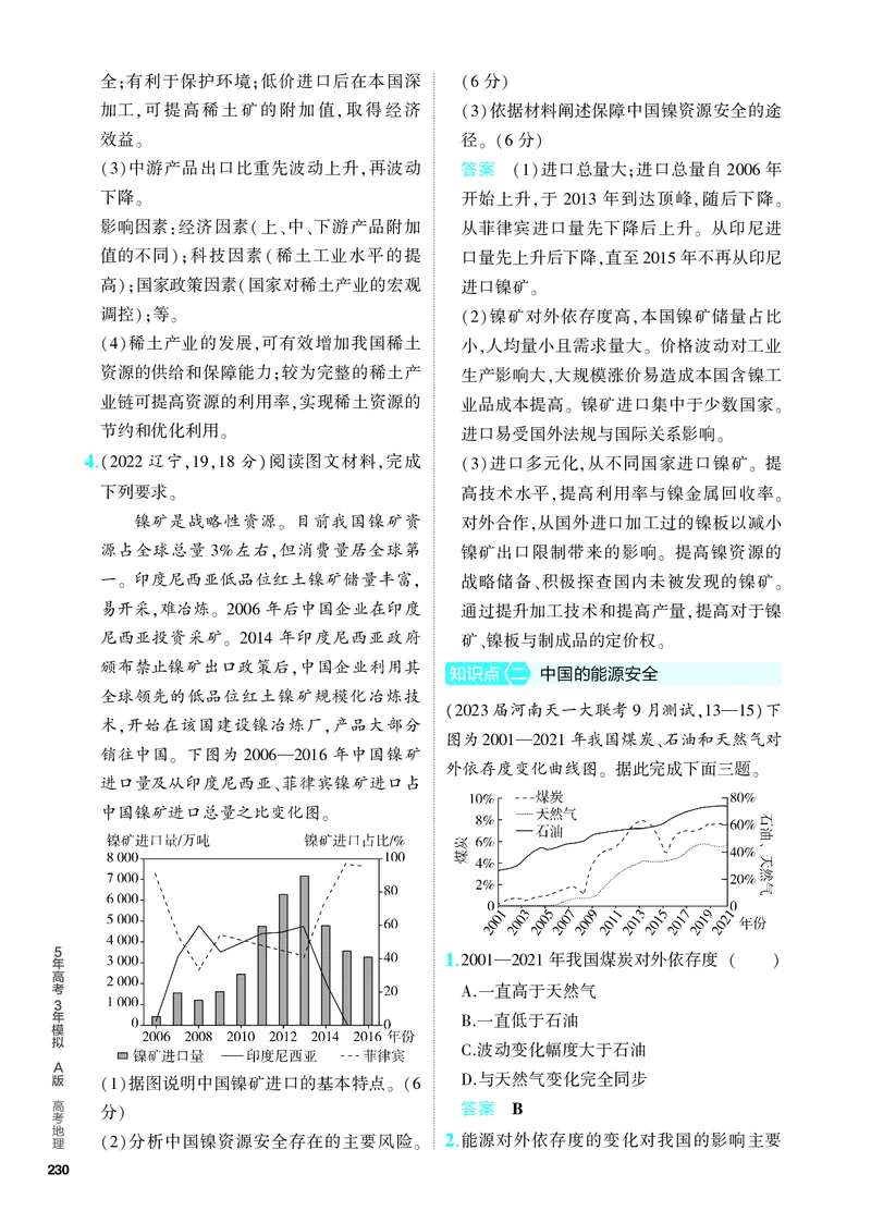 《2_5.PDF教参电子书——分层集训册_2024版教学资源包_2024版.新高考版地理.5·3A版_18_专题十六资源与国家安全_4_PDF教参电子书》第2页预览