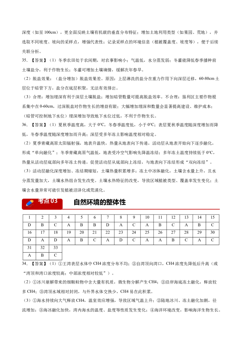 《专题05自然地理环境的整体性与差异性（含植被、土壤）（4大考点）（答案版）(1)_地理_2027年高考地理专项复习_2026年高考地理二模试题分类汇编（新高考专用）-G288_2026版》第3页预览