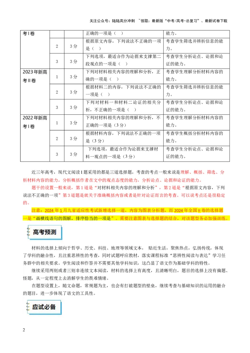 《语文（一）（教师版）-179页_专项复习_2025年_2025年高考考前20天终极冲刺攻略语文_2025届》第3页预览
