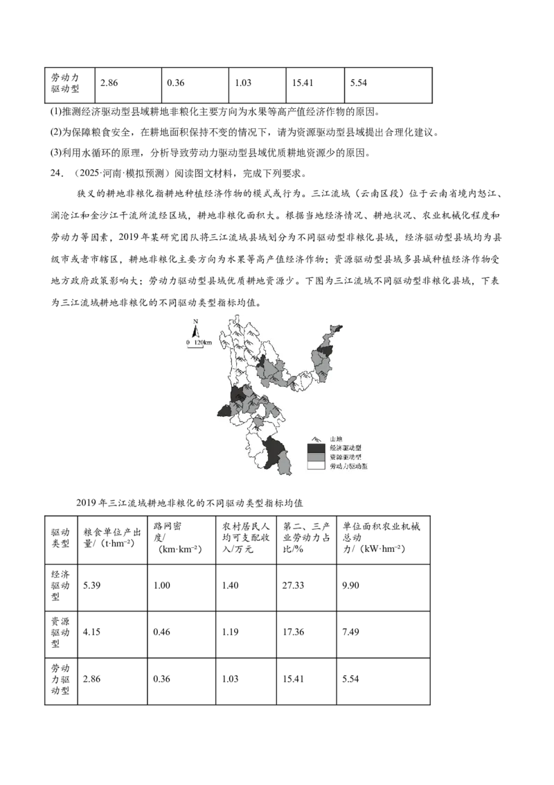《专题06地球上的水（学生版）_地理_2026年-地理高考专项复习_2025年高考地理二模试题分类汇编（河南专用）》第7页预览