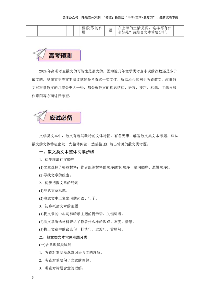 《语文（二）97页_专项复习_2025年_2025年高考考前20天终极冲刺攻略语文_2024届》第3页预览