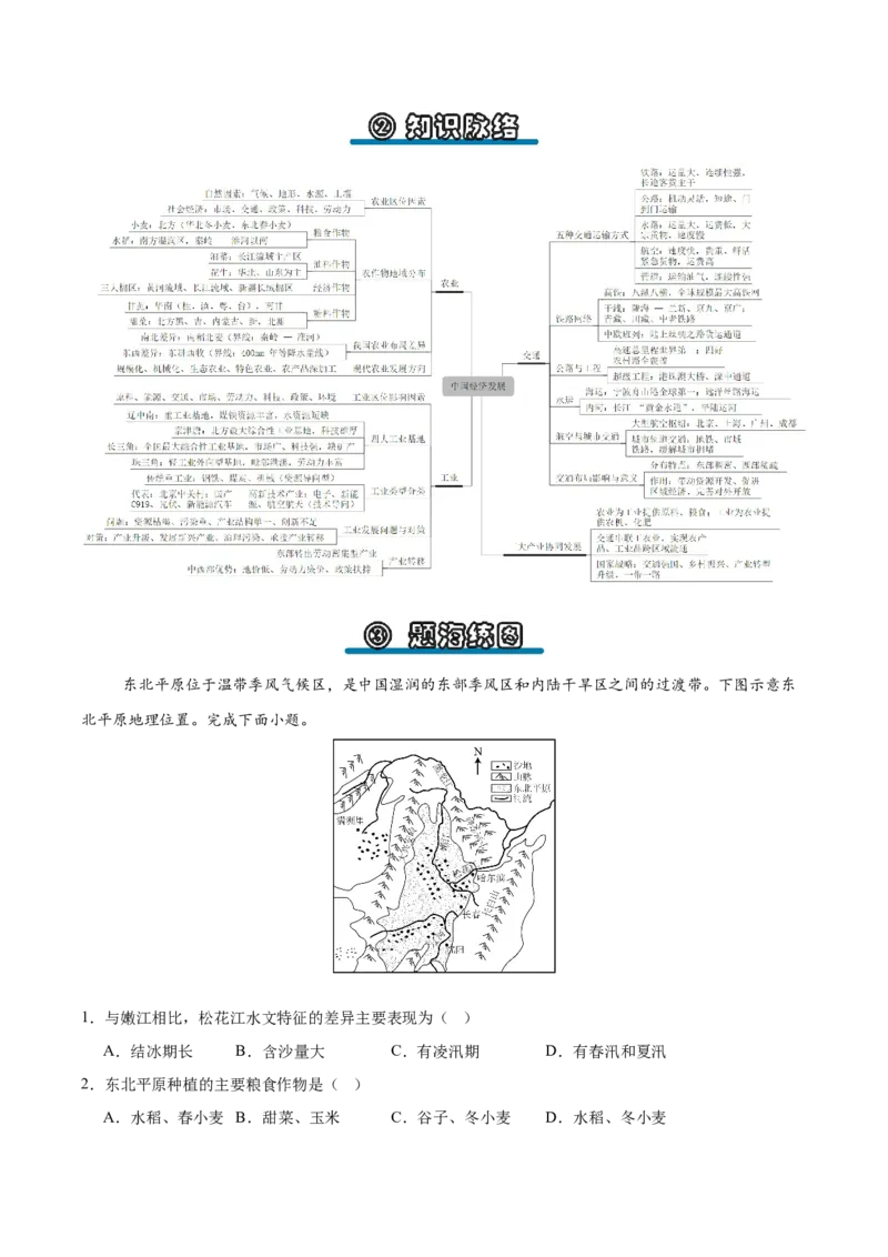 《专题16中国的经济发展（填图速记）（教师版）_地理_2027年高考地理专项复习_42027年高考地理区域填图速记与演练手册（全国通用）》第4页预览