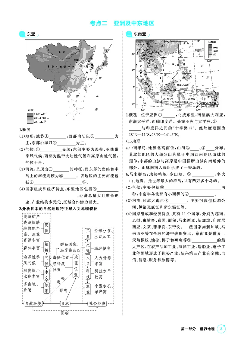 《1_地理夹册区域地理PDF_2026版教学资源包_202653高考总复习A版_新高考_地理_教师A版2026年.新高考版.地理.53_区域地理_2_PDF教参电子书》第3页预览
