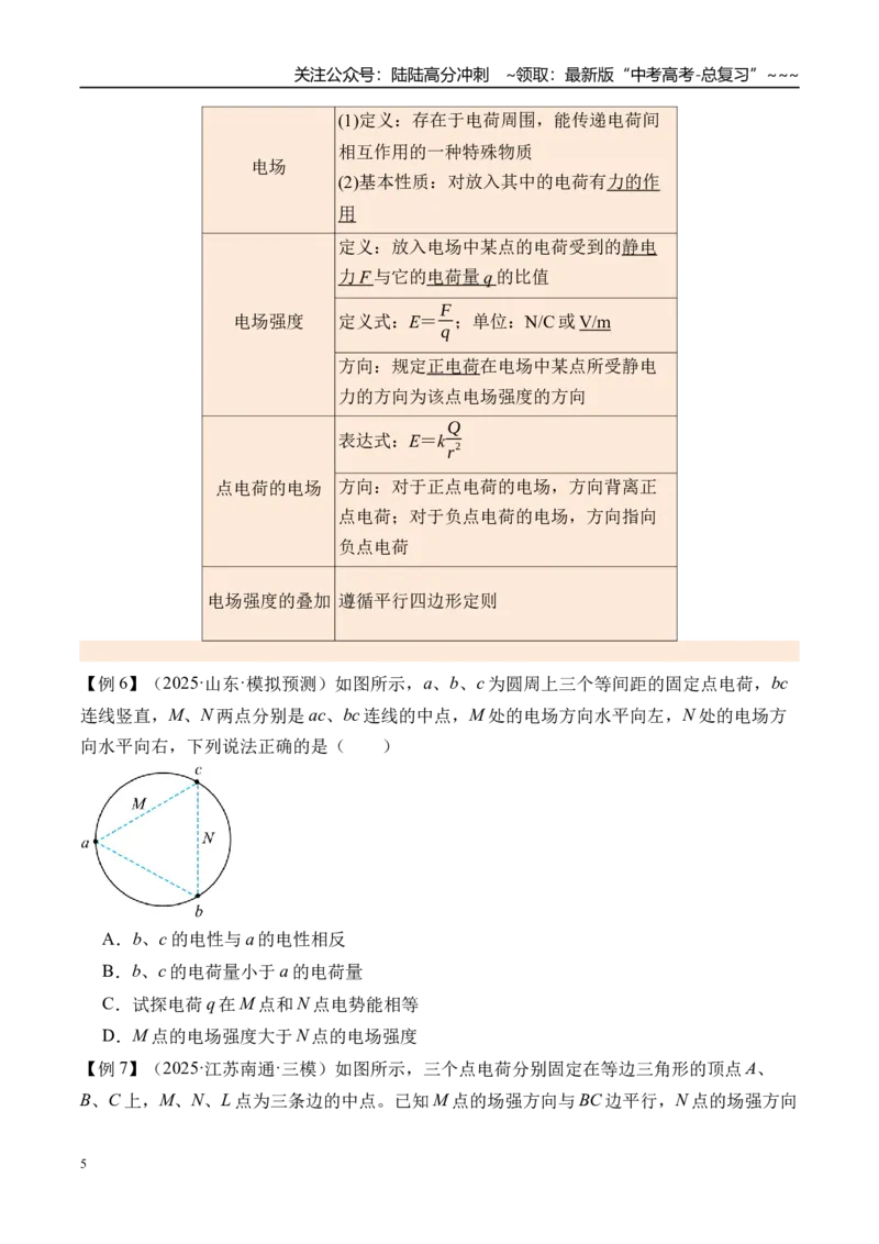 《第41讲电场力的性质-（讲义）（学生版）_04-物理-高考总复习_一轮复习_2026年-物理高考一轮复习_2026年高考物理一轮复习精讲精练-G367_资料》第5页预览