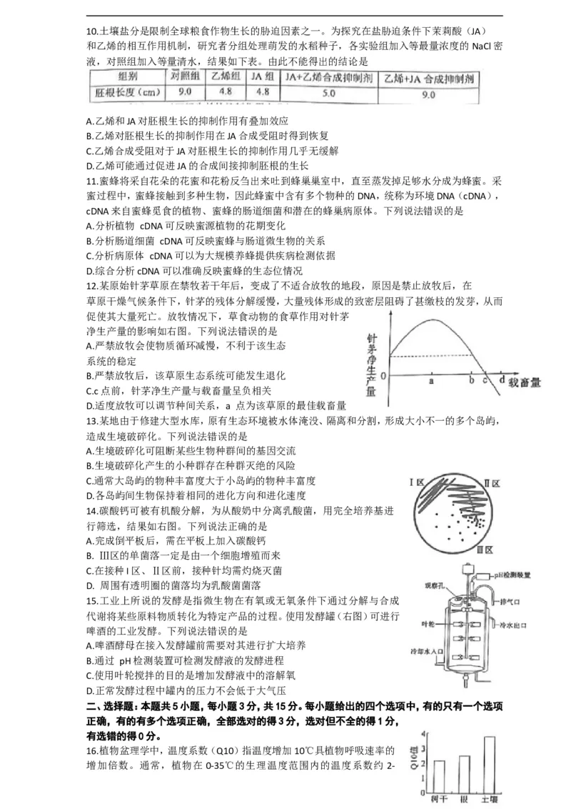 《25_山东省淄博市2023届高三下学期二模考试生物_2025版教学资源包_（总复习系列）2025版《5年高考3年模拟》新高考版A版（⭐全科）_2025版.新高考版.选考总复习.生物.5·3A版_2_资源拓展》第3页预览