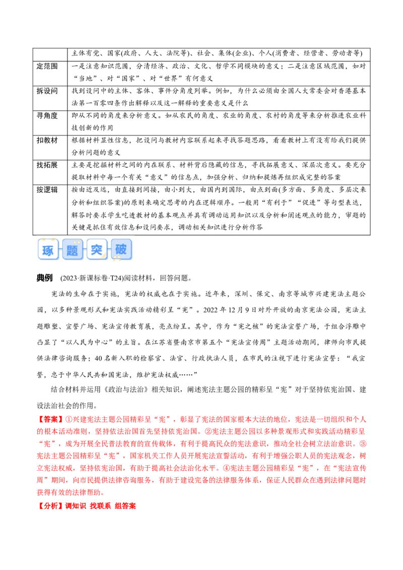 《专题05意义、影响类主观题（解析版）_zheng治_三轮冲刺_大题精做冲刺2025年高考政治大题突破+限时集训（新高考通用）》第2页预览