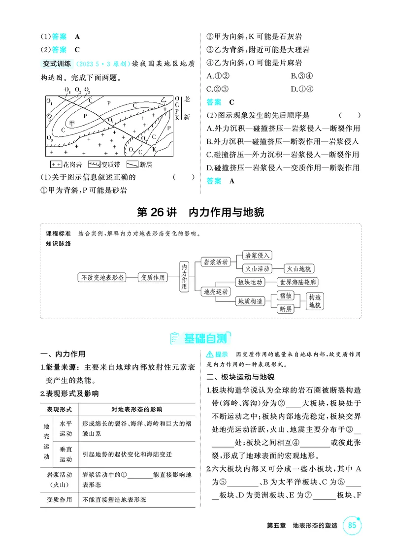 《1_第五章　地表形态的塑造_2026版教学资源包_202653高考总复习A版_山东版_2026版.山东版.选考总复习.地理.5·3A版_第五章地表形态的塑造_2_精讲册PDF》第3页预览