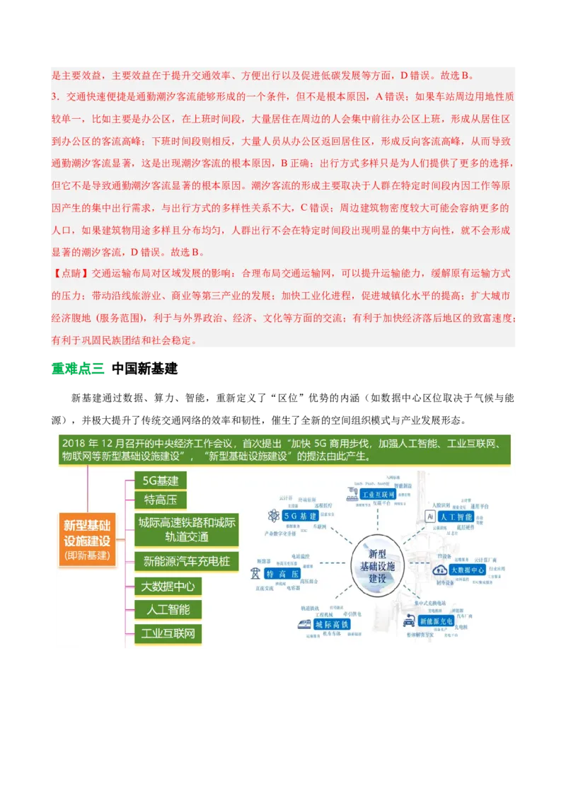 《专题28交通运输与中国新基建(重难专练)(全国通用)(教师版)_地理_2026年-地理高考专项复习_2026年高考地理重难点讲义专练(新高考通用)-G102_2026版》第10页预览