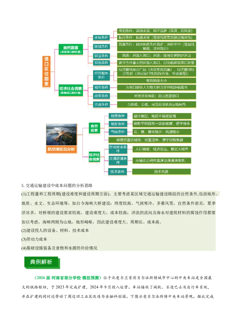《专题28交通运输与中国新基建(重难专练)(全国通用)(教师版)_地理_2026年-地理高考专项复习_2026年高考地理重难点讲义专练(新高考通用)-G102_2026版》第8页预览