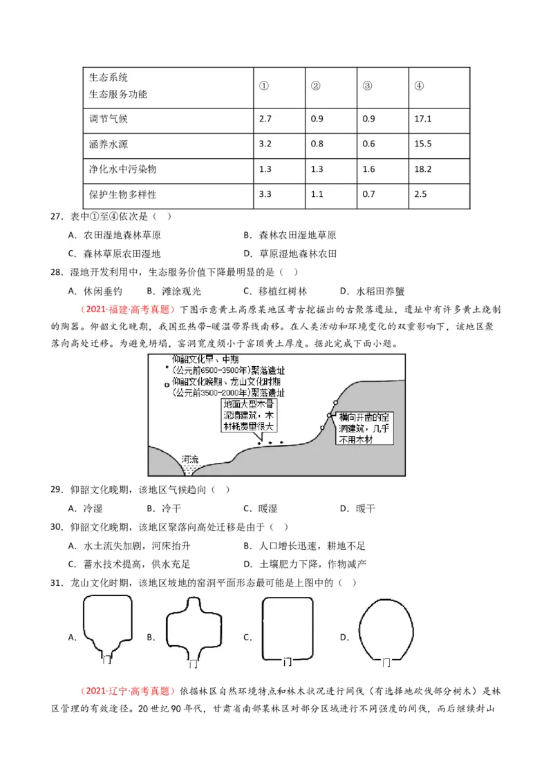 《专题15资源、环境与区域发展（全国通用）（学生版）_地理_2026年-地理高考专项复习_十年（2016-2025）高考地理真题分类汇编（全国通用）-G15》第8页预览