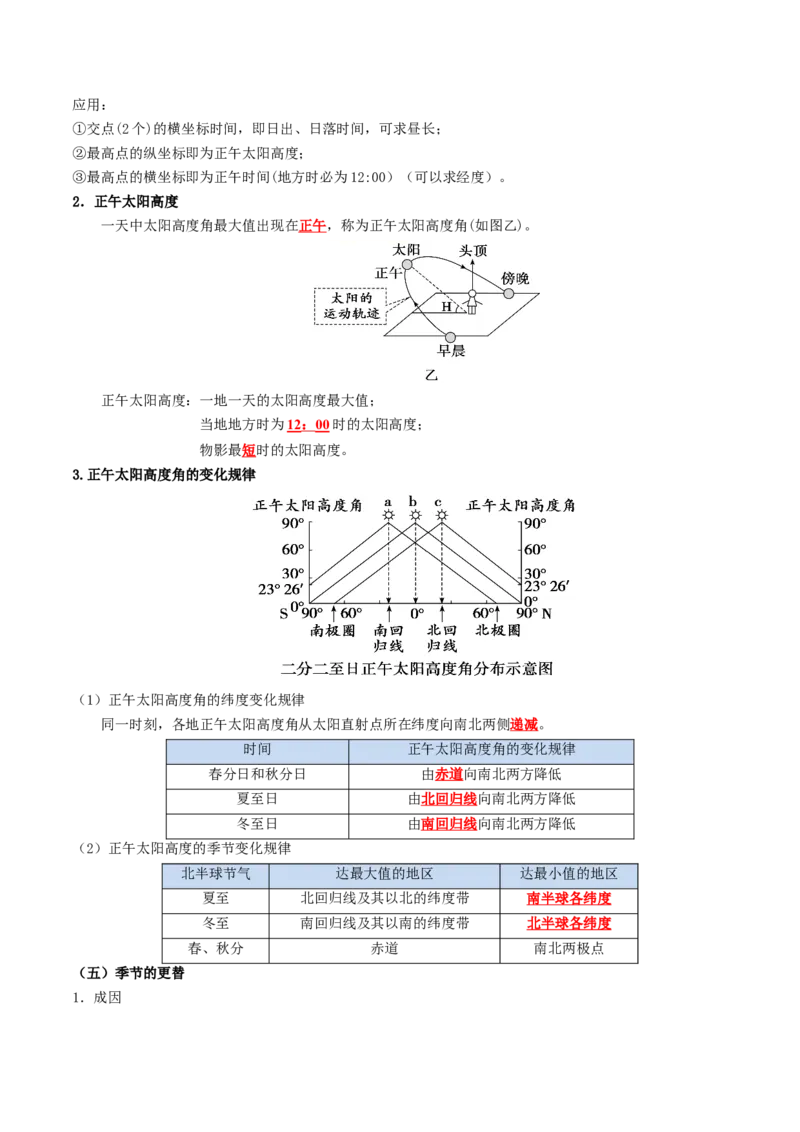 《专题03地球运动（知识清单）（全国通用）（教师版）_地理_2027年高考地理一轮_2027年高考地理一轮复习讲义+练习+课件（新教材新高考）-G55_2027版》第9页预览