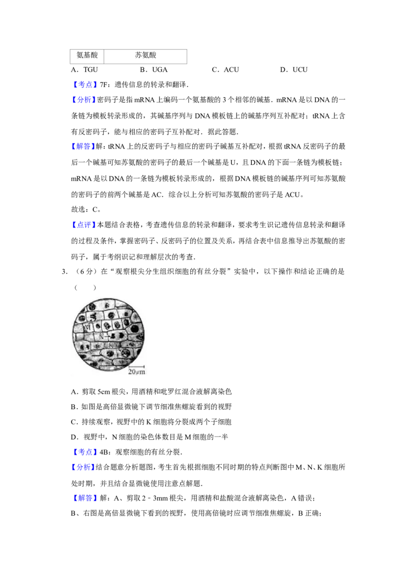 《2010年天津市高考生物试卷解析版(1)_高考一二三轮复习_生物_2027年高考生物专项_2008年-2026年生物高考真题-G427_2008-2020年高考_地方卷_天津高考生物07-21_A4word版》第2页预览