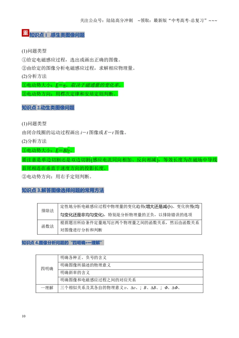 《第51讲 电磁感应中的电路和图像问题（复习讲义）（黑吉辽蒙专用）（学生版）_04-物理-高考总复习_一轮复习_2026年-物理高考一轮复习》第10页预览