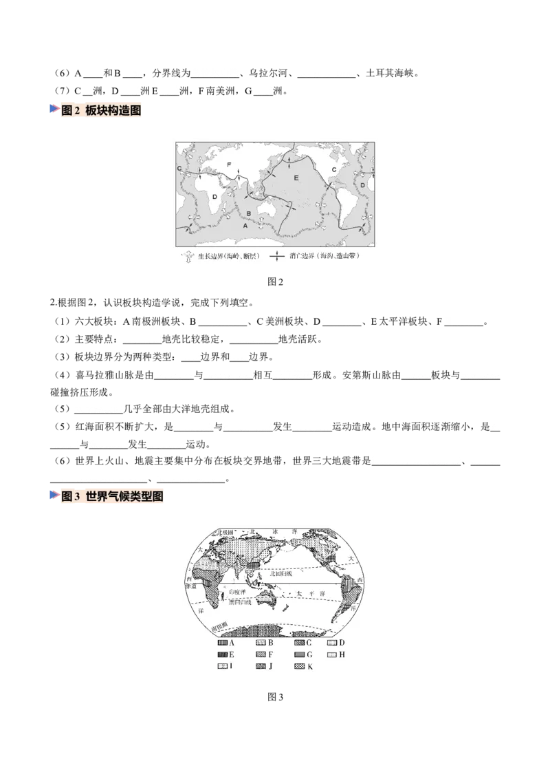 《专题02世界地理概况（填图速记）（学生版）_地理_2027年高考地理专项复习_42027年高考地理区域填图速记与演练手册（全国通用）》第2页预览