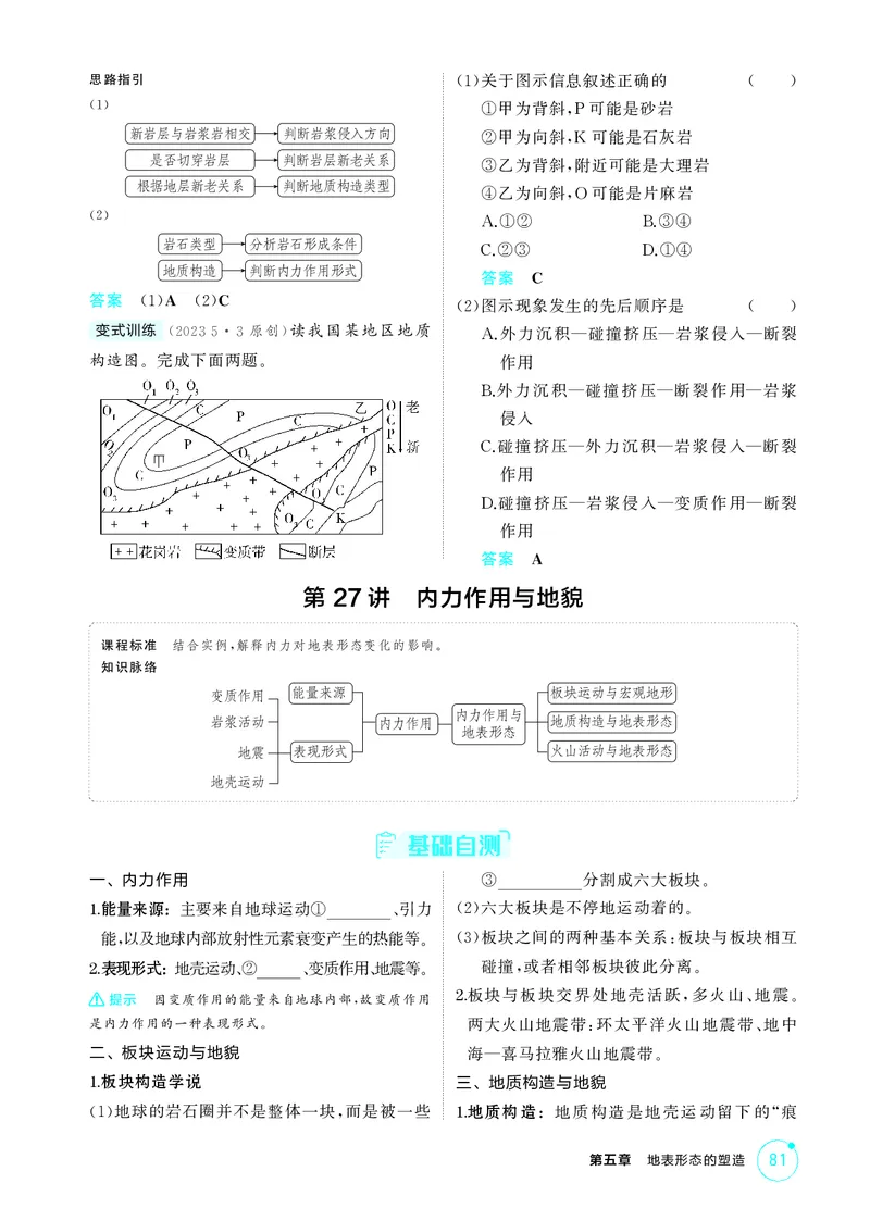 《1_第五章　地表形态的塑造_2026版教学资源包_202653高考总复习A版_湖南版_2026版.湖南版.选考总复习.地理.5·3A版_第五章地表形态的塑造_2_精讲册PDF》第3页预览