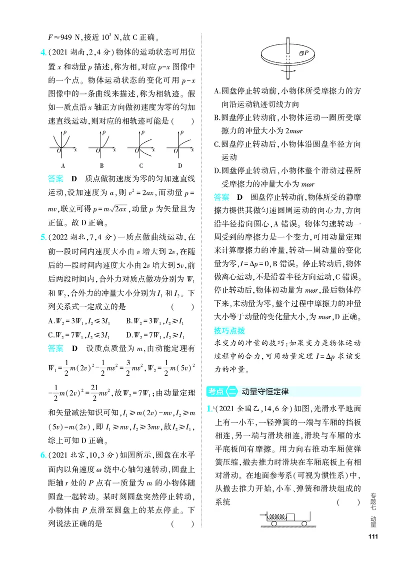 《2_5.PDF教参电子书——分层集训册_2024版教学资源包_2024版.新高考版物理.5·3A版_7_专题七动量_4_PDF教参电子书》第2页预览