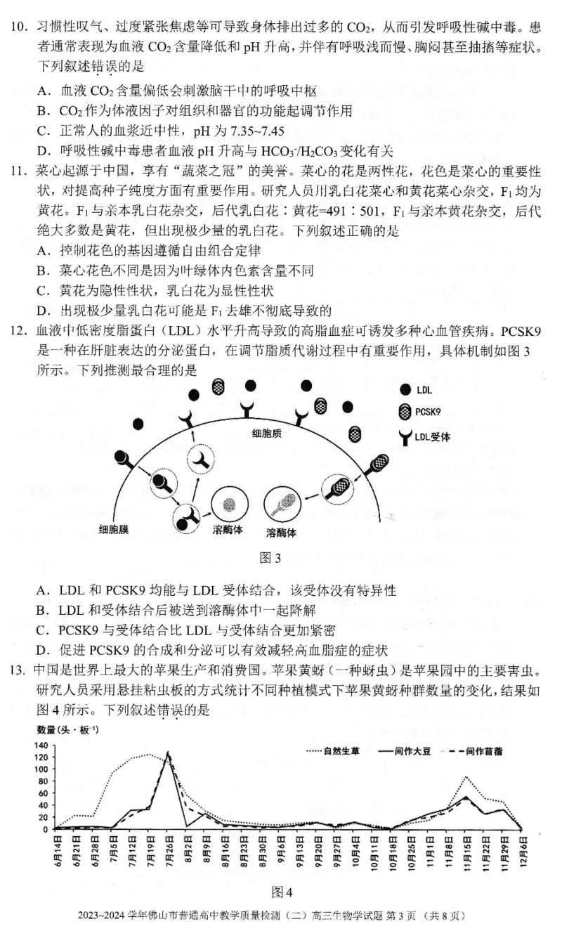 《22_2024广东佛山二模（试卷+答案）_2025版教学资源包_（总复习系列）2025版《5年高考3年模拟》新高考版B版（⭐全科）_2025版.新高考新教材版.选考总复习.生物.5·3B版_1_资源拓展》第3页预览