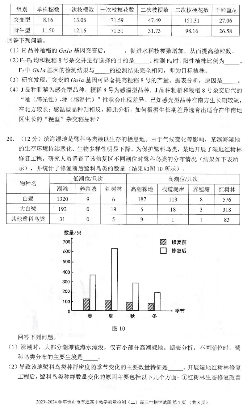 《22_2024广东佛山二模（试卷+答案）_2025版教学资源包_（总复习系列）2025版《5年高考3年模拟》新高考版B版（⭐全科）_2025版.新高考新教材版.选考总复习.生物.5·3B版_1_资源拓展》第7页预览