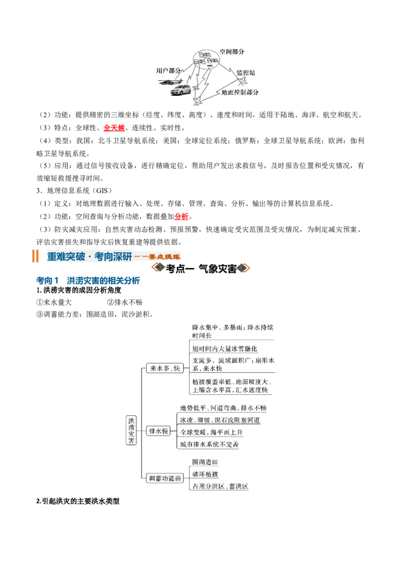 《专题12自然灾害与地理信息技术（知识清单）（全国通用）（教师版）_地理_2027年高考地理一轮_2027年高考地理一轮复习知识清单（全国通用）-G56_2027版》第10页预览