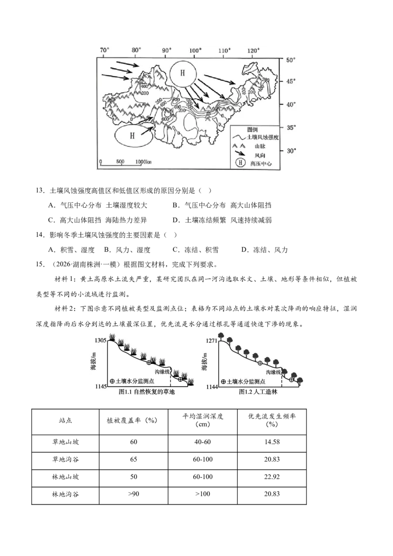 《专题09区域可持续发展（2大考点）（学生版）_地理_2026年-地理高考专项复习_2026年高考地理一模试题分类汇编（新高考通用）-G178_2026版》第4页预览